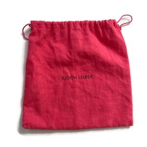 Judith Leiber Pink Drawstring Dust Bag